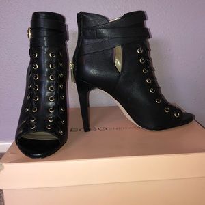 BCBGeneration Ceville Black and Gold Heel- OTO